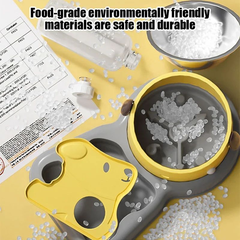 Pet Feeder Bowls Water Bottle Set And Drinkers