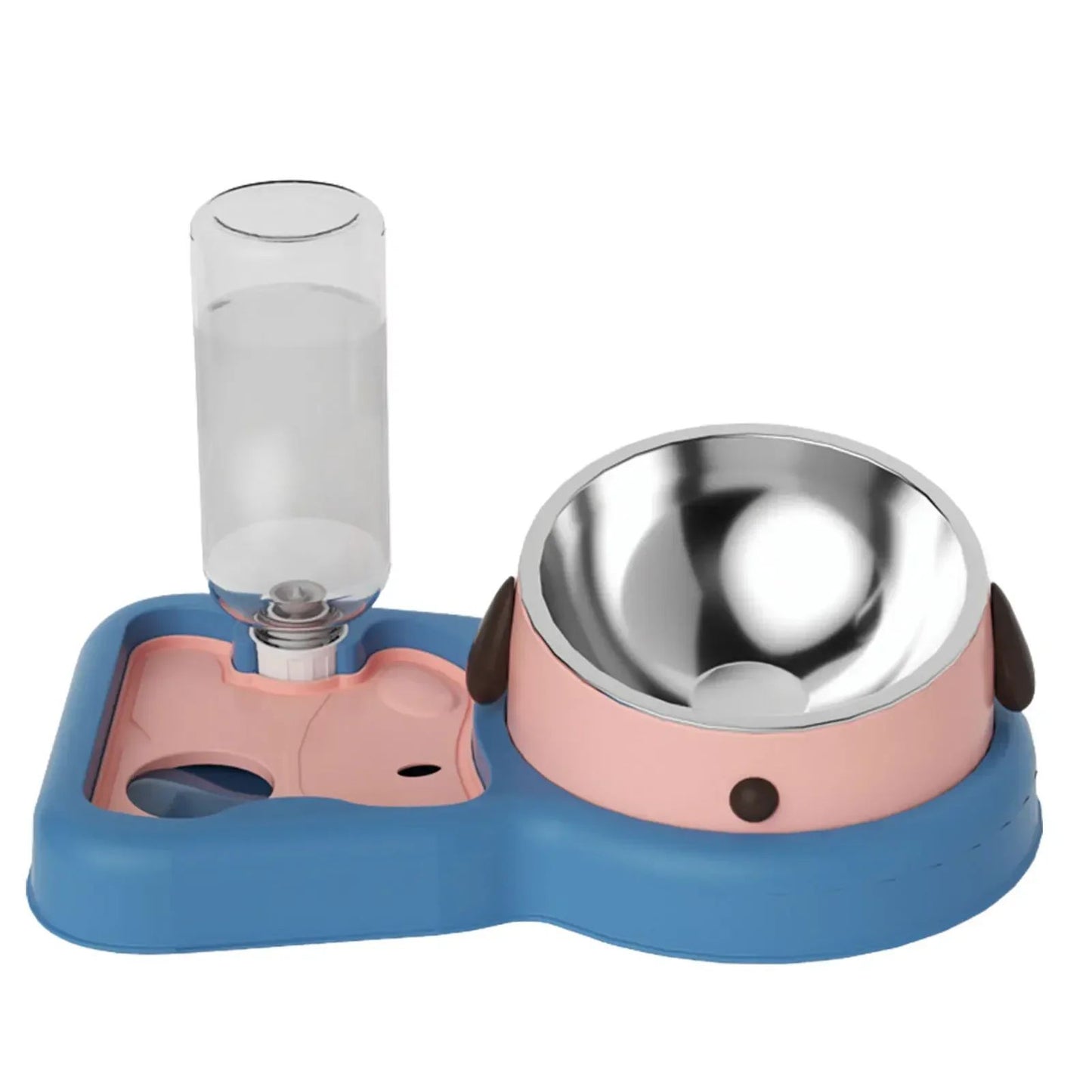 Pet Feeder Bowls Water Bottle Set And Drinkers
