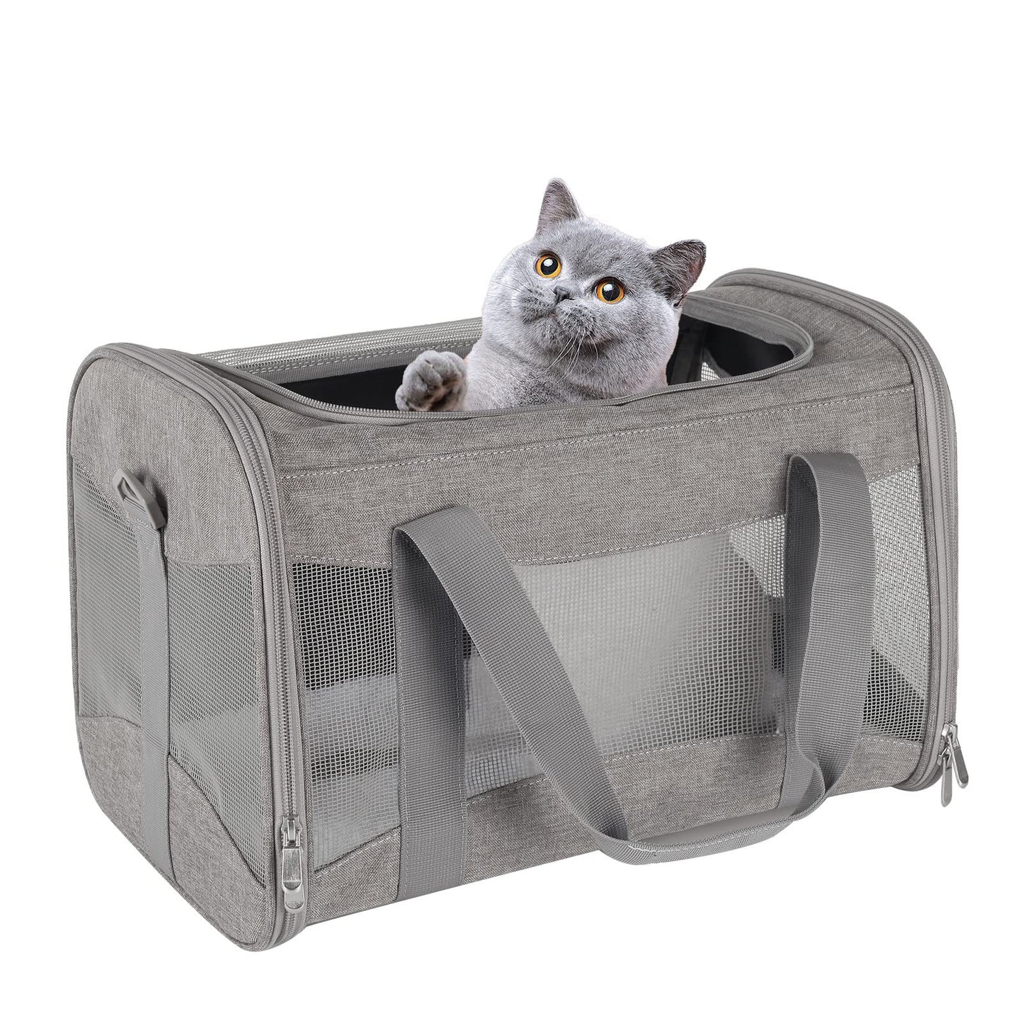 Portable Breathable Foldable Crossbody Dogs And Cats Pet Bag