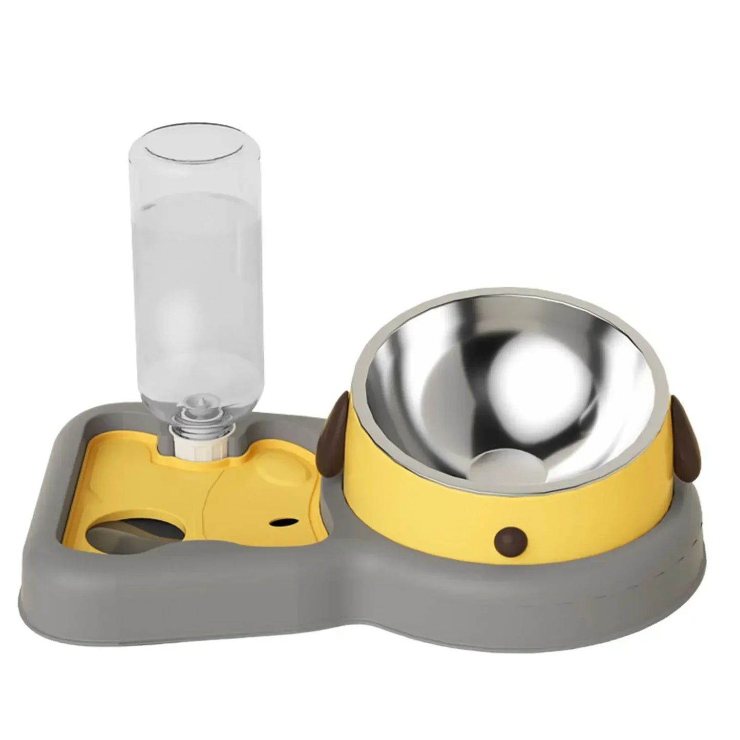Pet Feeder Bowls Water Bottle Set And Drinkers